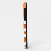 Personalisierter Name: Weißorange-Kürbis Case-Mate iPhone Hülle (Hinten/Links)