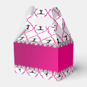 Personalisierter Name Weißrosa Morokan Gymnastik Geschenkschachtel (Rückseite)