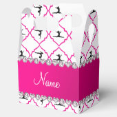 Personalisierter Name Weißrosa Morokan Gymnastik Geschenkschachtel (Geöffnet)