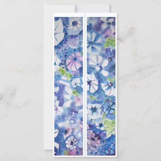 Personalisierter Name Whimsistische Blume Zwei Les (Rückseite)