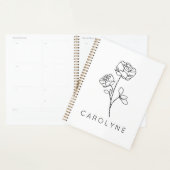 Personalisierter Name Wildblume Planer (Anzeige)