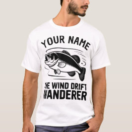 Personalisierter Name Wind Drift Wanderer Bassange T-Shirt