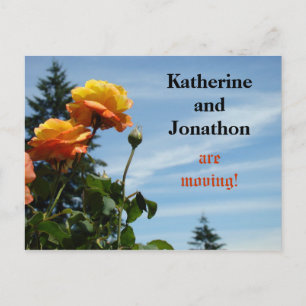 Personalisierter Name Wir verschieben Postkarten N