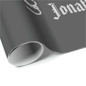 Personalisierter NAME-WorCloud-Template Geschenkpapier (Rolleneckpunkt)