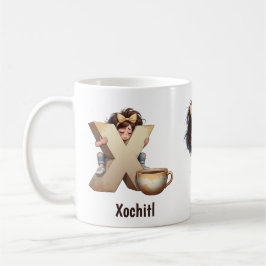 Personalisierter Name & X Schlafender Morgen Karie Kaffeetasse