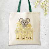 Personalisierter Name Yellow Niedlich Baby Koala K Tragetasche