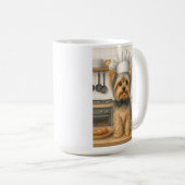 Personalisierter Name Yorkshire Terrier Hund Koch Kaffeetasse (VorderseiteRechts)