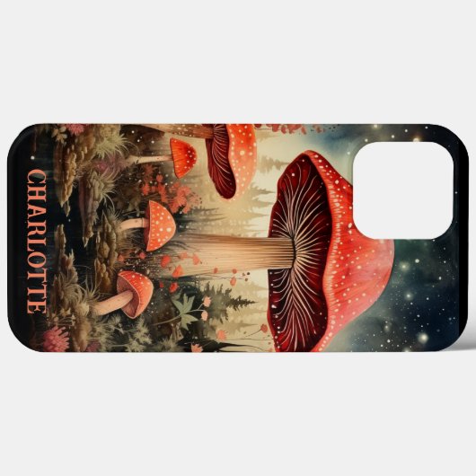 Personalisierter Name Zaubermagie Mushroom Case-Mate iPhone Hülle (Rückseite (Horizontal))