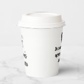 Personalisierter Name & Zitat, Kaffeespezialitäten Pappbecher (Links)