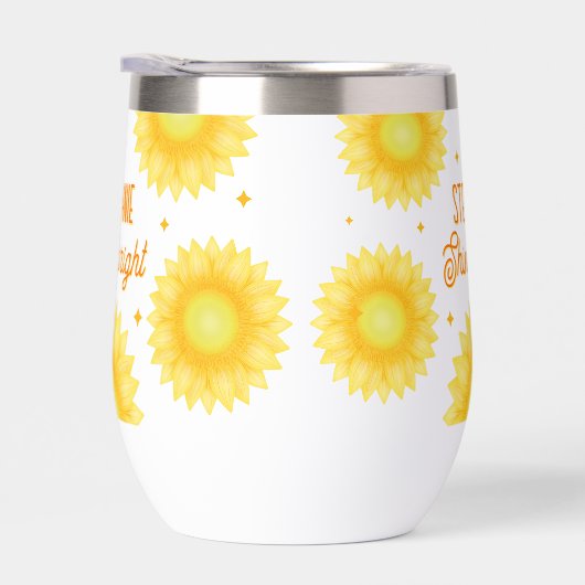 Personalisierter Name Zitat Sonnenblumen Motiviere (Rechts)