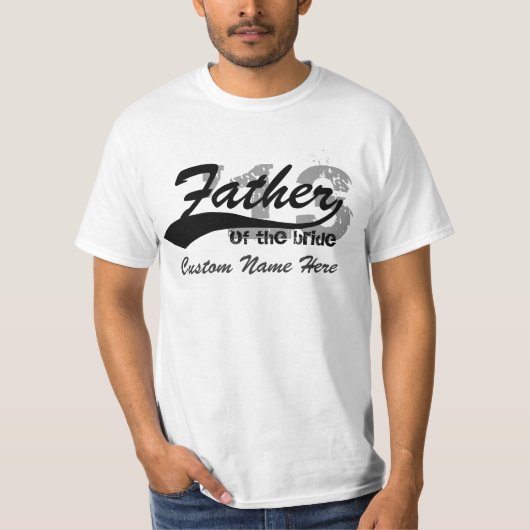 Personalisierter Namen-u. Jahr-Vater des T-Shirt (Vorderseite)