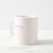 Personalisierter Namens Geburtstags Kaffeebecher Kaffeetasse (Vorderseite Links)