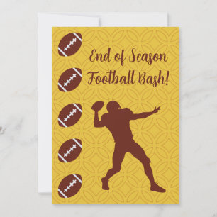 Personalisierter Namens-Text-Event-Sport-Fußball-P Einladung