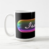 Personalisierter Namensbecher | Irisierender Glase Kaffeetasse (Links)