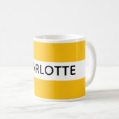 Personalisierter Namensbecher Kaffeetasse (VorderseiteRechts)