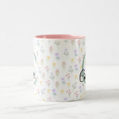 Personalisierter Namensbecher mit Initiale Zweifarbige Tasse (Mittel)