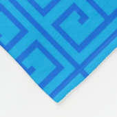 Personalisierter Namensblauer griechischer Fleecedecke (Ecke)