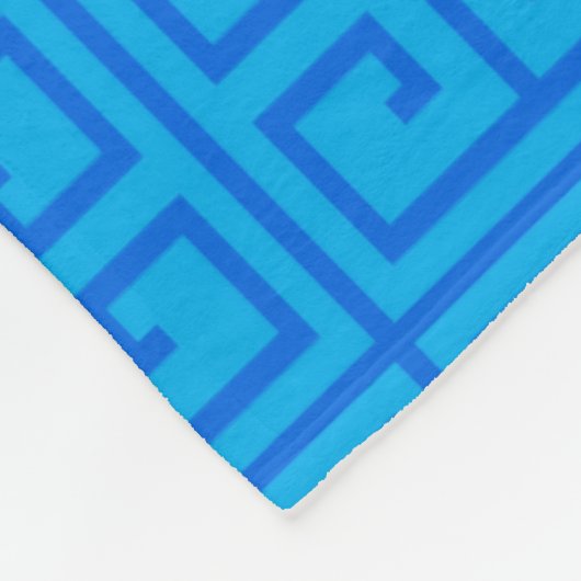 Personalisierter Namensblauer griechischer Fleecedecke (Ecke)