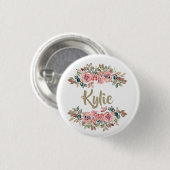 Personalisierter Namensbutton | Individuelle Gesch Button (Vorne & Hinten)