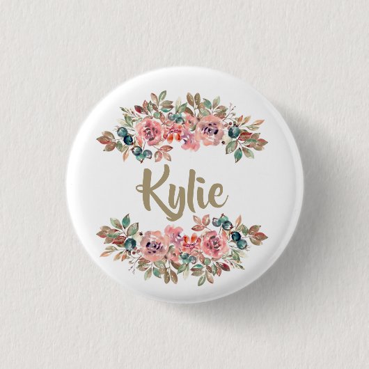 Personalisierter Namensbutton | Individuelle Gesch Button (Vorderseite)