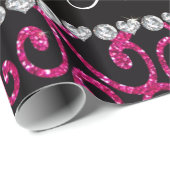 Personalisierter NamensGlitter-NeonWirbel des Geschenkpapier (Rolleneckpunkt)