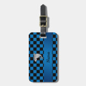 Personalisierter Namenshaifisch Gepäckanhänger (Vorderseite vertikal)