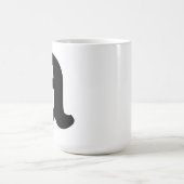 Personalisierter Namensinitial Buchstabe Stylisch Kaffeetasse (Mittel)