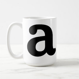 Personalisierter Namensinitial Buchstabe Stylisch  Kaffeetasse