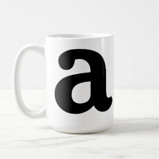 Personalisierter Namensinitial Buchstabe Stylisch  Kaffeetasse