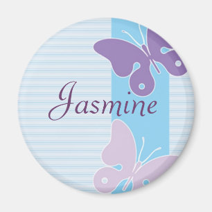 Personalisierter Namensmagnet - Schmetterlinge Magnet