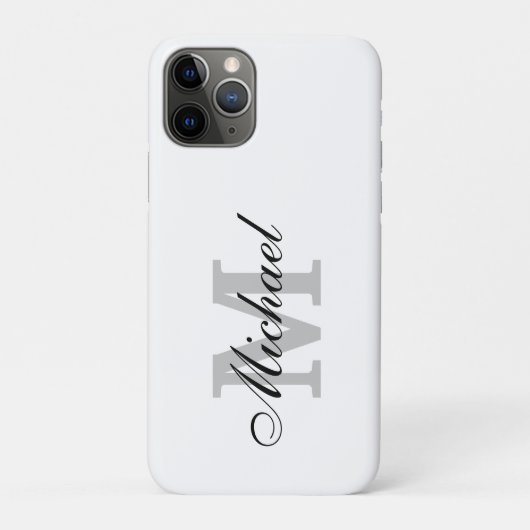 Personalisierter Namensmonogramm  Case-Mate iPhone Hülle (Rückseite)