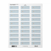 Personalisierter Namensmonogramm-Rücksendeadresse (Vorne)