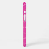 Personalisierter Namensmuster, Einfaches Monogramm iPhone Hülle (Linke Seite)