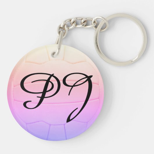 Personalisierter Namensnetball-Zug Schlüsselanhänger (Rückseite)