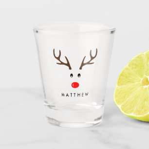 Personalisierter Namensren-Weihnachtsfeiertag Schnapsglas