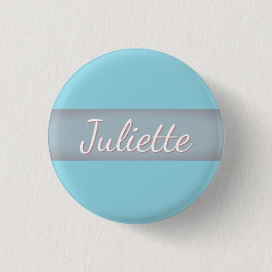 Personalisierter Namensschild-Button Button (Vorderseite)