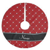 Personalisierter Namensschild Polyester Weihnachtsbaumdecke (Vorderseite)