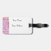 Personalisierter Namensspieler bringt Netball in Gepäckanhänger (Rückseite horizontal)