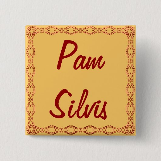 Personalisierter Namensumbau/Knopf/Button Button (Vorderseite)