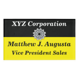 Personalisierter Namensumbau mit magnetischer Namenschild