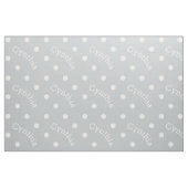 Personalisierter Namensvanillepudding hellgrau Stoff (Fat Quarter (45,7 x 55,9 cm))