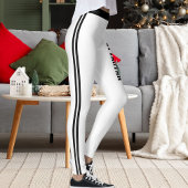 Personalisierter Namenszitat Aktive Frauen gestrei Leggings