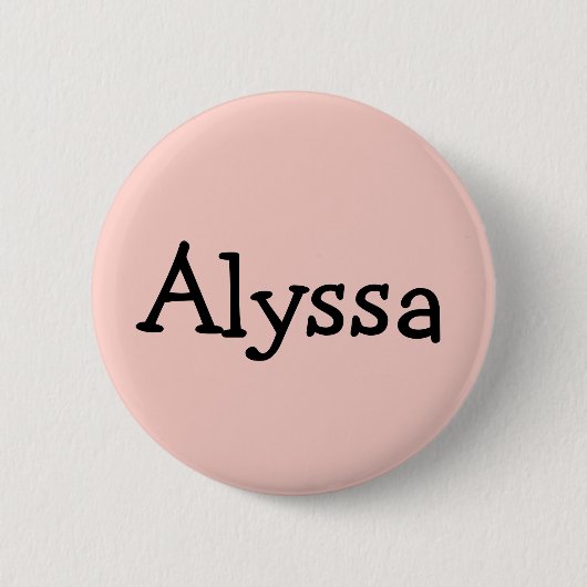 Personalisierter Nametag Button (Vorderseite)