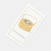 Personalisierter Nantucket-Korb Serviette (Ecke)