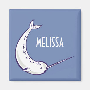 Personalisierter Narwhal Magnet