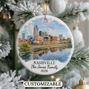 Personalisierter Nashville-Schmuck, Benutzerdefini Keramik Ornament