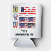 Personalisierter nationaler Boss-Tag 8 FotoCollage Dosenkühler (Vorderseite)