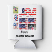 Personalisierter nationaler Boss-Tag 8 FotoCollage Dosenkühler (Rückseite)