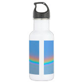 Personalisierter natürlicher Regenbogen Edelstahlflasche (Rückseite)