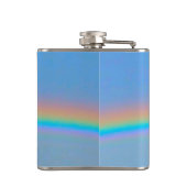 Personalisierter natürlicher Regenbogen Flachmann (Rückseite)